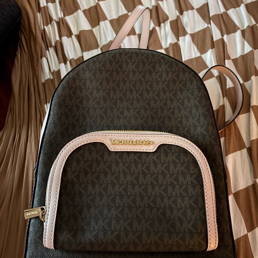 Michael Kors Brown and Gold Backpack with Classic Design - Picture 2 of 2